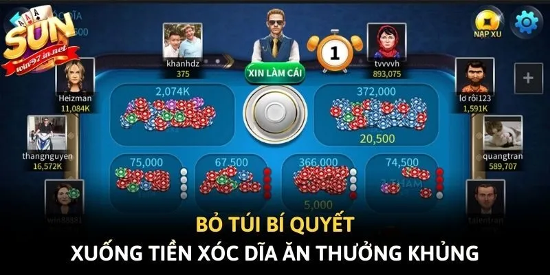 Bỏ túi bí quyết xuống tiền Xóc dĩa ăn thưởng khủng